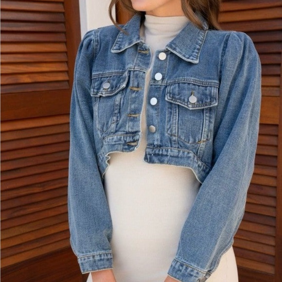 New Italian Denim Jacket by Venti6, size S/M - Picture 1 of 2